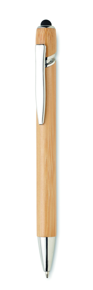 Logo trade promotional merchandise image of: Ball pen in bamboo