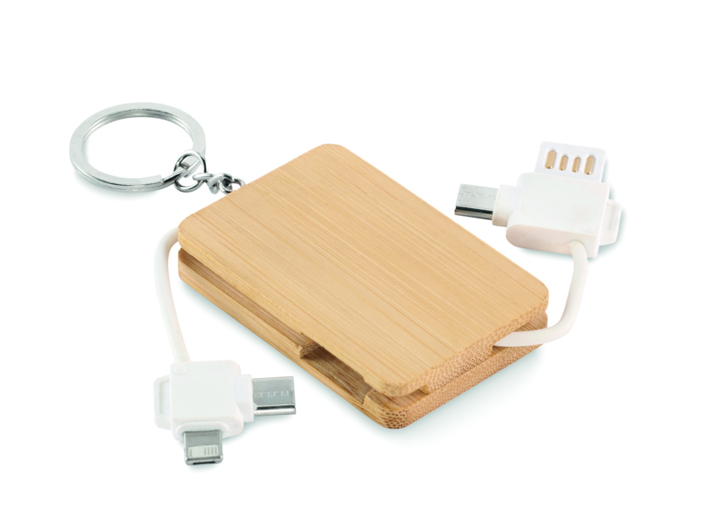 Logo trade promotional item photo of: Key ring charging cable