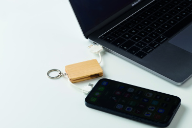 Logo trade business gift photo of: Key ring charging cable