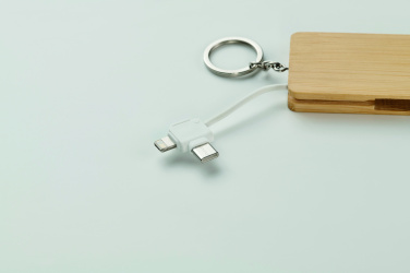 Logo trade promotional products image of: Key ring charging cable