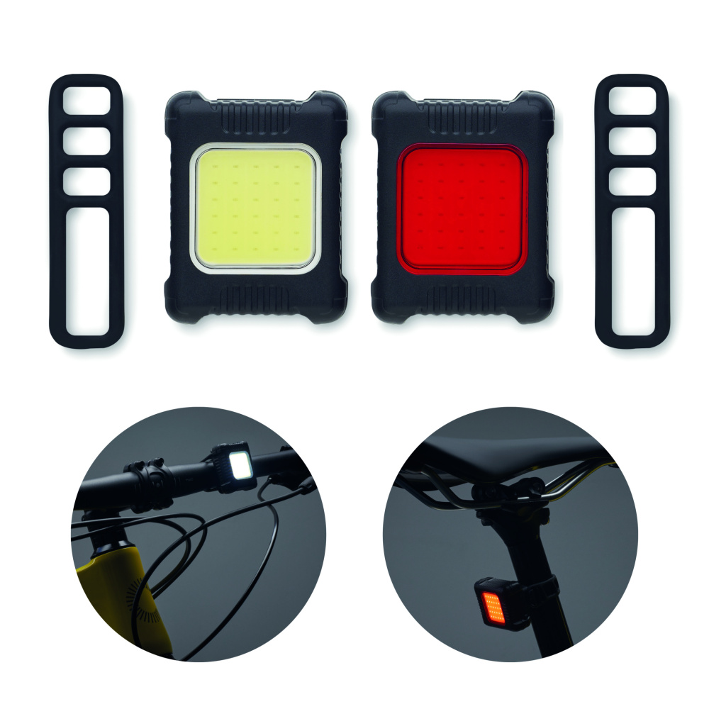 Logo trade promotional item photo of: Rechargeable bike light set