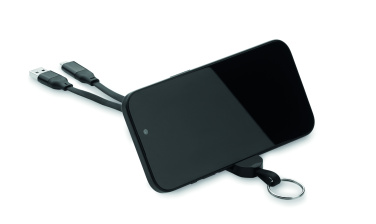 Logotrade corporate gift picture of: 60W cable keyring recycled ABS