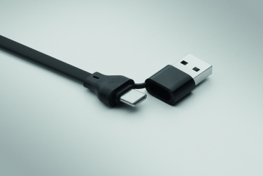 Logotrade promotional item image of: 60W cable keyring recycled ABS