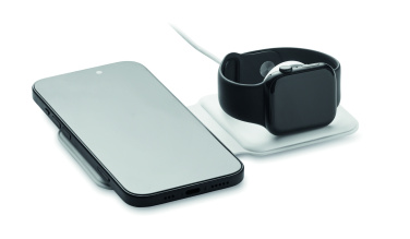 Logo trade corporate gifts picture of: 2 in 1 foldable charger 15W