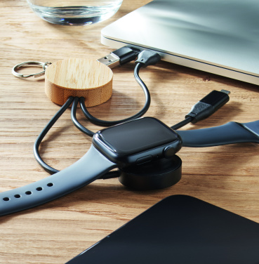 Logo trade corporate gift photo of: Key ring with 4 in 1 60W cable