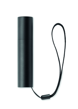 Logo trade business gifts image of: Aluminium rechargeable torch