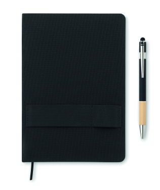 Logotrade advertising product image of: A5 RPET notebook with pen