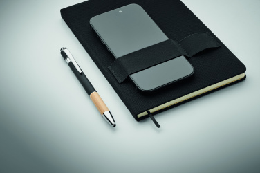 Logo trade advertising products picture of: A5 RPET notebook with pen