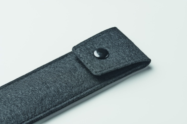 Logo trade promotional giveaways image of: RPET felt pencil case