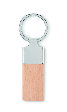 Logotrade business gift image of: Key ring with rubber wood