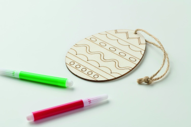 Logotrade promotional product image of: Wooden egg painting set