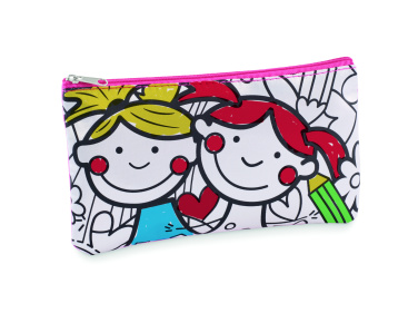 Logo trade promotional giveaway photo of: Pencil case with markers