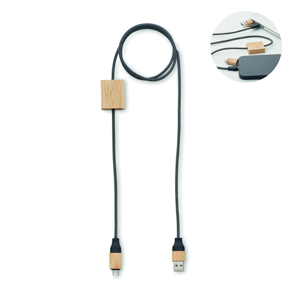 Logo trade corporate gifts picture of: 60W charging cable