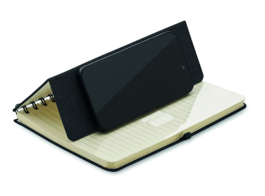 Logotrade promotional item picture of: A5 notebook with phone holder