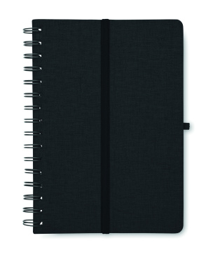 Logo trade promotional items image of: A5 notebook with phone holder