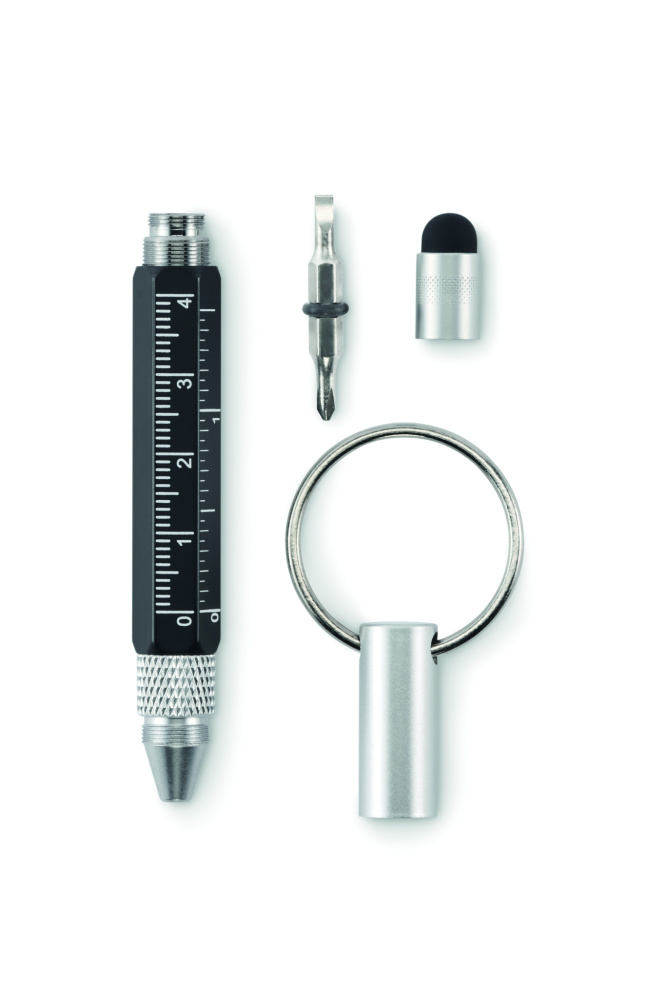 Logo trade promotional item photo of: Key ring with twist action pen