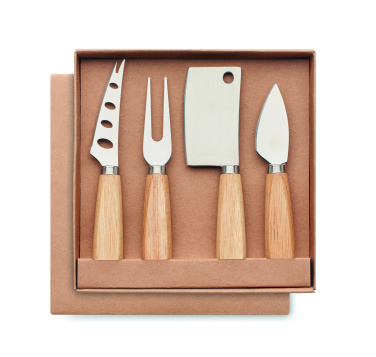 Logotrade promotional gifts photo of: Set of 4 cheese knives