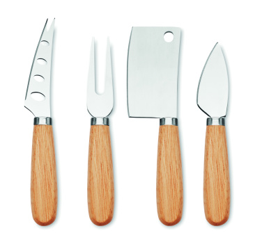 Logotrade corporate gift image of: Set of 4 cheese knives