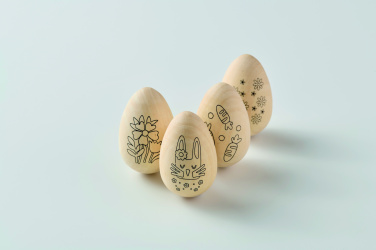 Logotrade promotional gift picture of: Wooden eggs painting set