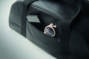 Logo trade promotional giveaways image of: Duffle bag soft PU