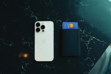 Logotrade business gifts photo of: Seekcard RCS rpolyester card wallet with worldwide locating