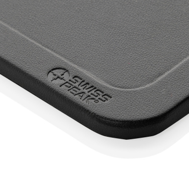Logo trade business gift photo of: Swiss Peak 3 in 1 RCS recycled PU wireless charger desk tray