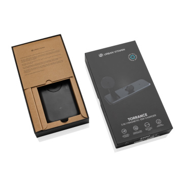 Logotrade corporate gift picture of: Urban Vitamin Torrance 3 in 1 magnetic 15W charger