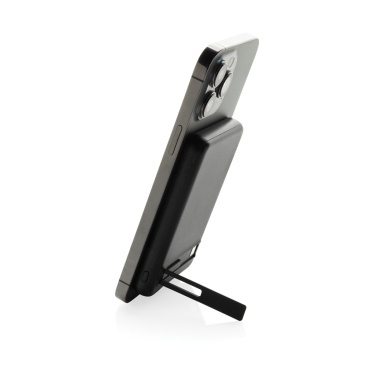 Logo trade promotional giveaways picture of: Zen RCS rplastic 5000 mah 5W magnetic bamboo powerbank