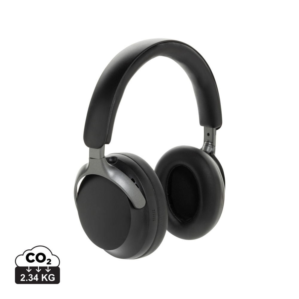 Logo trade promotional items image of: Soundpro RCS recycled plastic ANC headphone