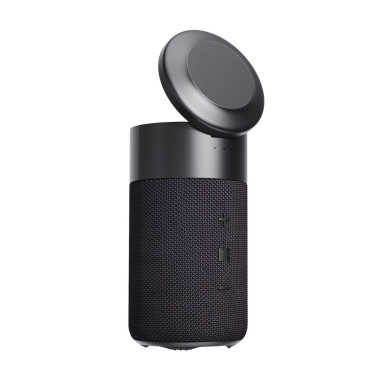 Logo trade promotional gifts image of: Urban Vitamin Anaheim RCS recycled 10W speaker 15W charger