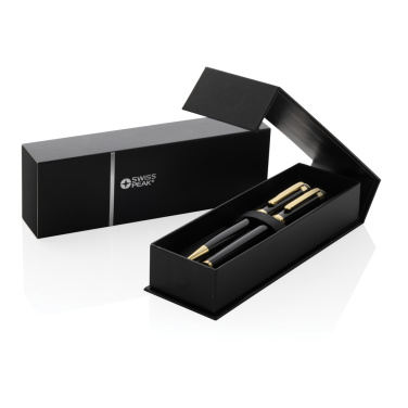Logotrade promotional giveaway picture of: Swiss Peak Luca RCS recycled brass deluxe pen set