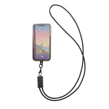 Logotrade promotional gift image of: Terra RCS recycled PET phone cord with dual charge cable
