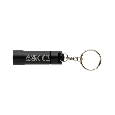 Logotrade promotional product image of: Flash RCS recycled aluminium keychain torch