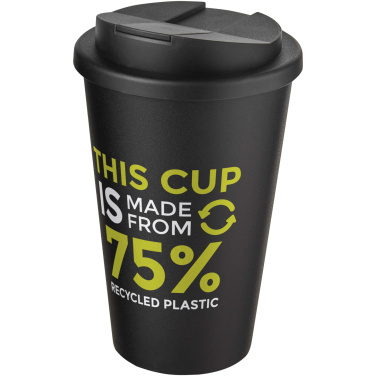 Logo trade promotional gifts picture of: Americano® Eco 350 ml recycled tumbler with spill-proof lid
