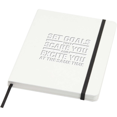Logo trade promotional merchandise photo of: Holm A5 stone paper hard cover notebook with lined pages