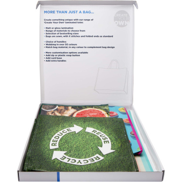 Logo trade promotional merchandise picture of: Laminated totes sample box