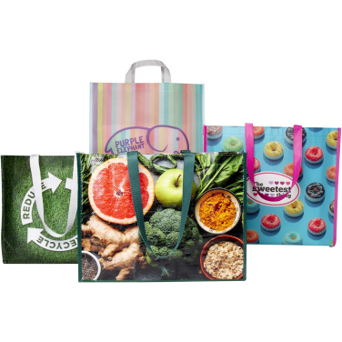 Logo trade promotional gifts picture of: Laminated totes sample box