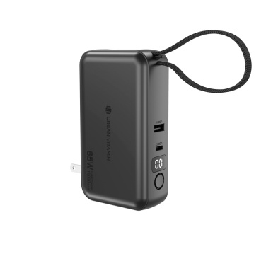 Logotrade promotional giveaway image of: Urban Vitamin Eureka hybrid GANcharger 10000mah powerbank65W