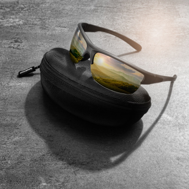 Logo trade promotional items image of: Polarized sunglasses MANASLU Schwarzwolf