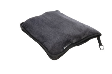 Logo trade promotional giveaways picture of: Blanket and pillow 2 in 1 AMIATA Schwarzwolf