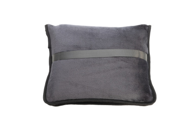 Logo trade advertising products picture of: Blanket and pillow 2 in 1 AMIATA Schwarzwolf