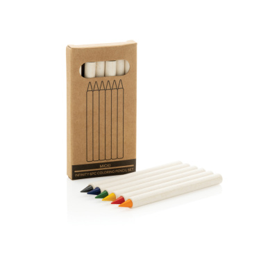 Logo trade promotional item photo of: Micki GRS infinity 6pc colouring pencil set