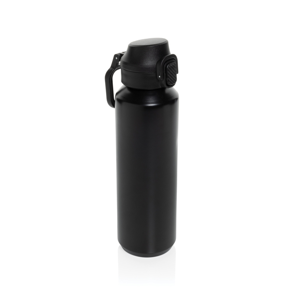 Logotrade corporate gift image of: Via RCS Re-steel lockable sport bottle 600ML