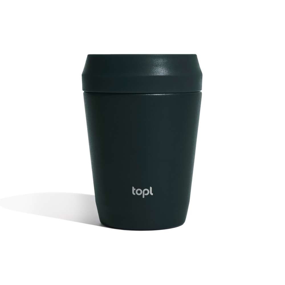 Logotrade promotional item image of: Topl Recycled Steel To Go Tumbler Patented 360 Lid 235ml