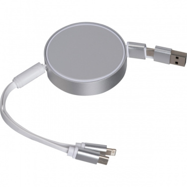 Logotrade corporate gift picture of: Charging cable made from recycled aluminum Ostend