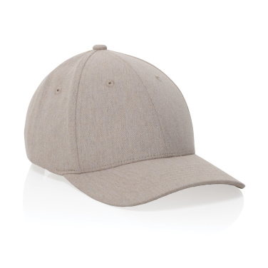 Logo trade promotional merchandise image of: Milo AWARE™ recycled heather 6 panel cap 200gr
