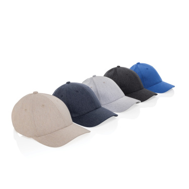 Logotrade promotional merchandise picture of: Milo AWARE™ recycled heather 6 panel cap 200gr