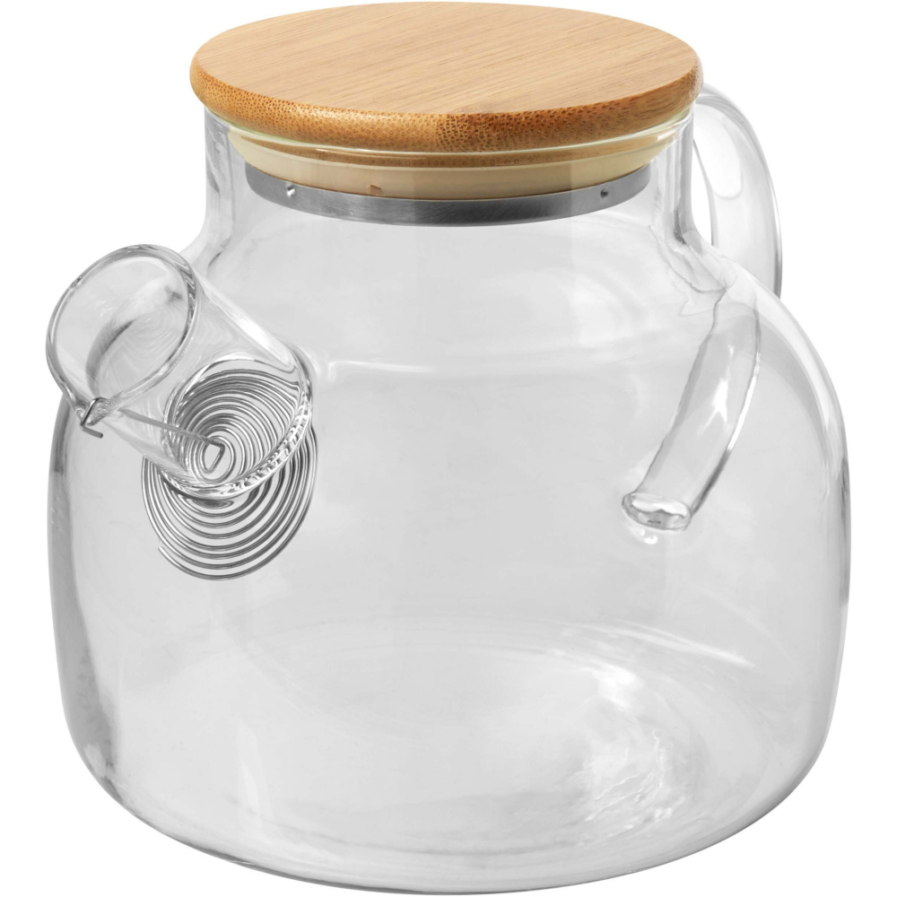 Logo trade advertising products picture of: Zen tea pot with strainer and bamboo lid