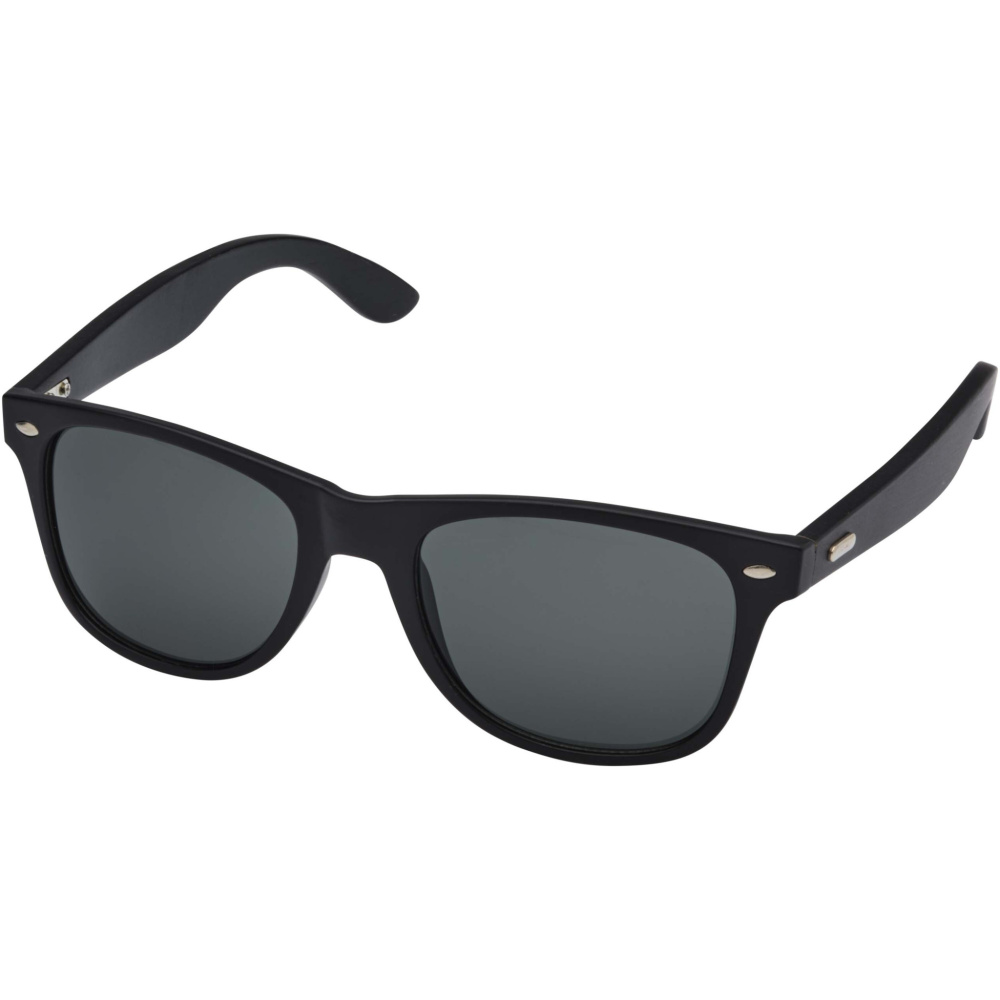 Logo trade corporate gifts image of: Arlo bamboo sunglasses with black coating