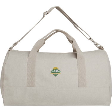 Logo trade promotional products image of: Porter 500 g/m² Aware™ recycled duffel bag 50L